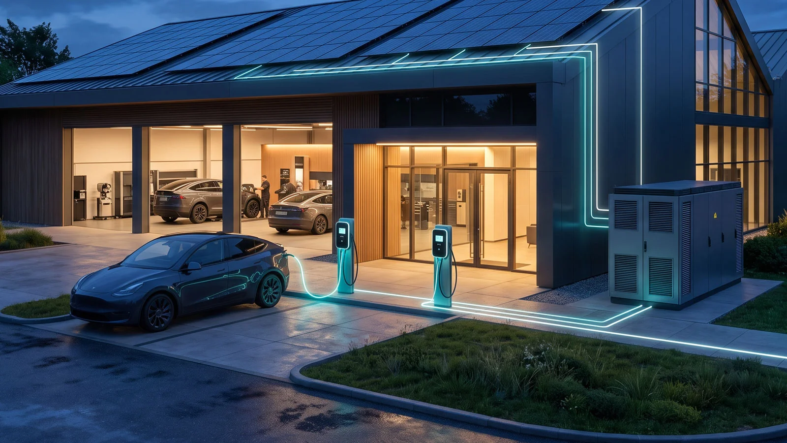 Slim energiemanagement voor autobedrijven bij netcongestie